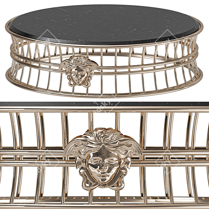 Luxury Versace Medusa Coffee Table 3D model image 1