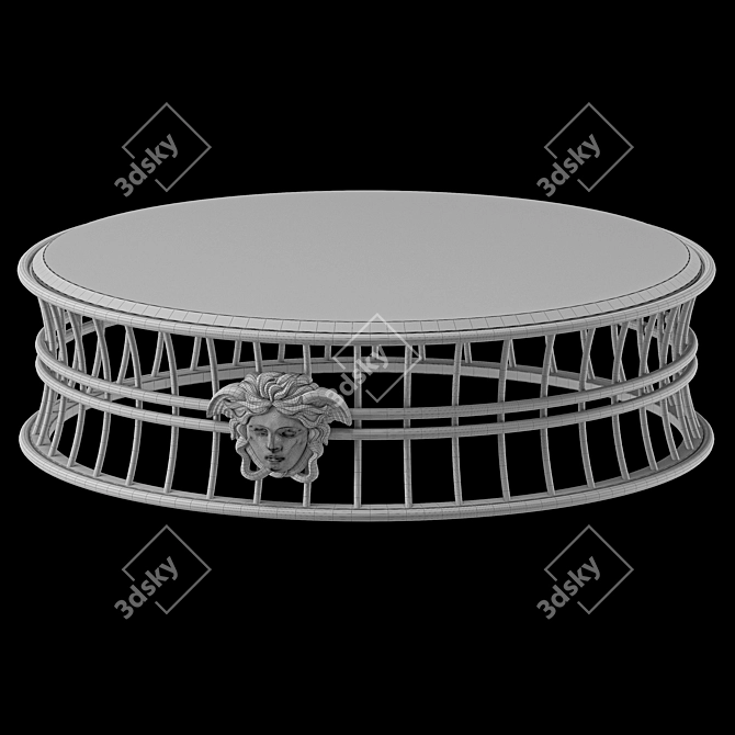 Luxury Versace Medusa Coffee Table 3D model image 3