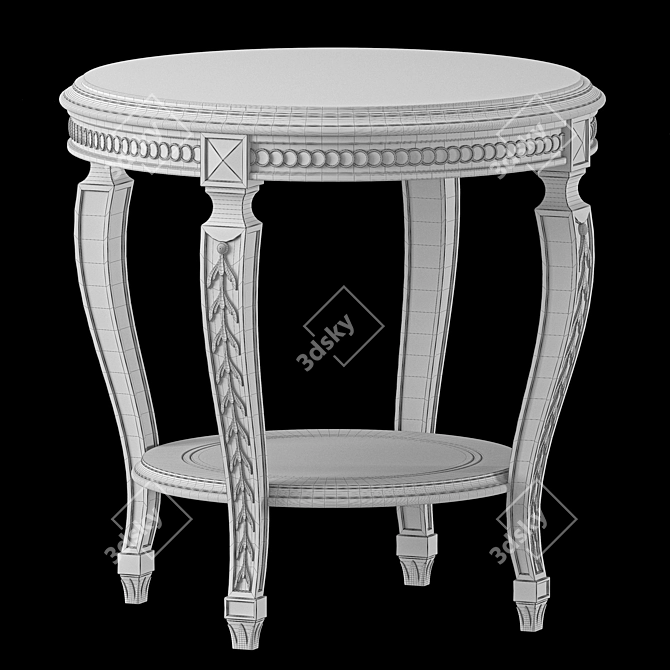 Elegant Roberto Giovannini Side Table 3D model image 2