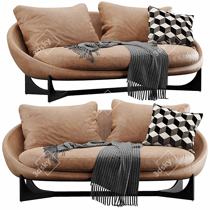 Contemporary Minotti Lido Sofa Model 3D model image 3