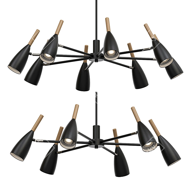 Modern Pendant Light DALBY 3D model image 1