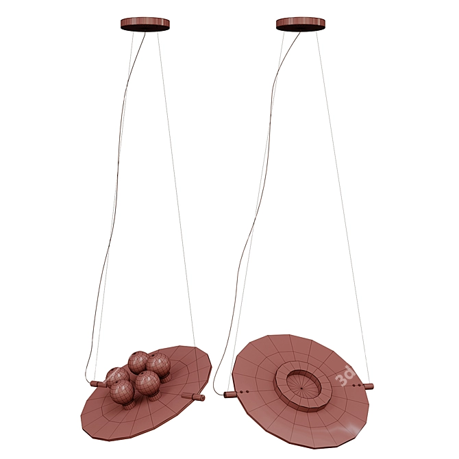 Minimalist Pendant Lamp MAGNA 2 3D model image 3