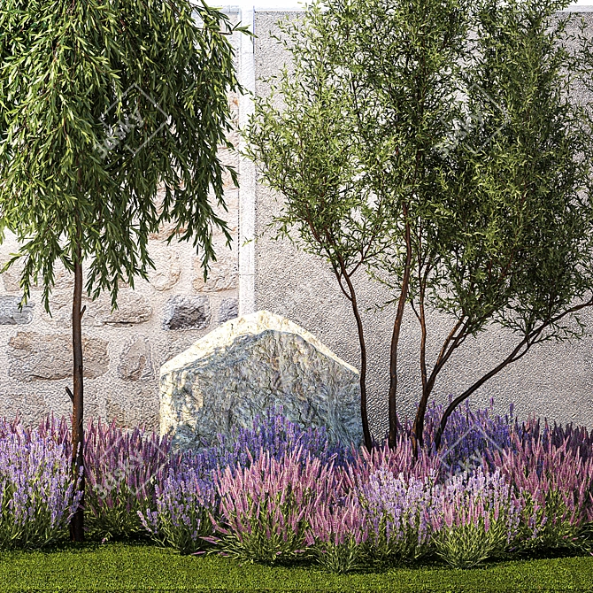 Title: Landscape Design Plant Collection 3D model image 5