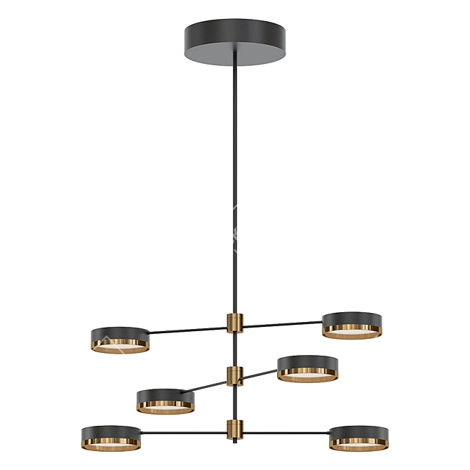 Elegant Oralee Chandelier 2014 3D model image 2