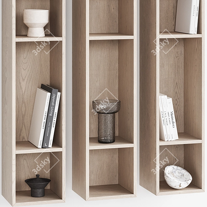 Vertical Wall Shelf COMO NG7 3D model image 4