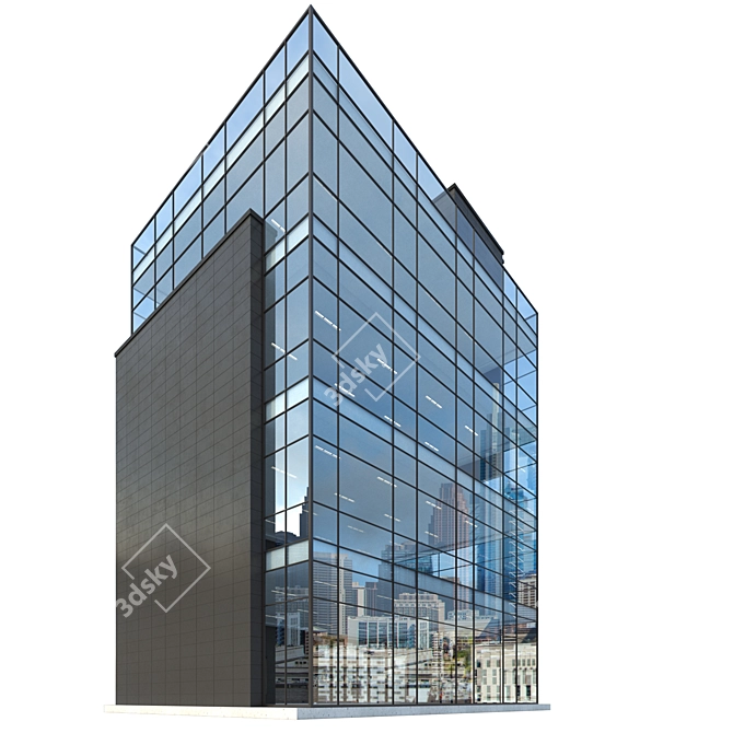 PBR Modern Building Model 3D model image 4