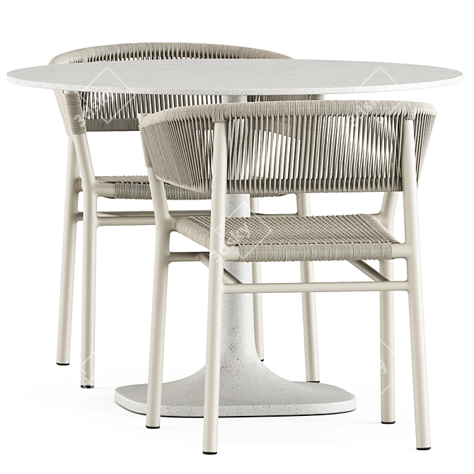 Outdoor Dining Set by Ethimo & Bebitalia 3D model image 2