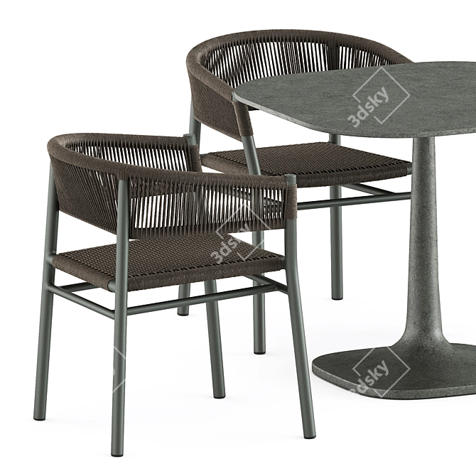 Outdoor Dining Set by Ethimo & Bebitalia 3D model image 3