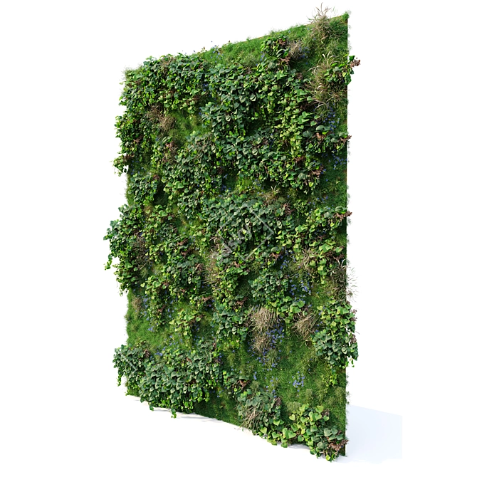 Lush Green Wall Decoration Kit 3D model image 2