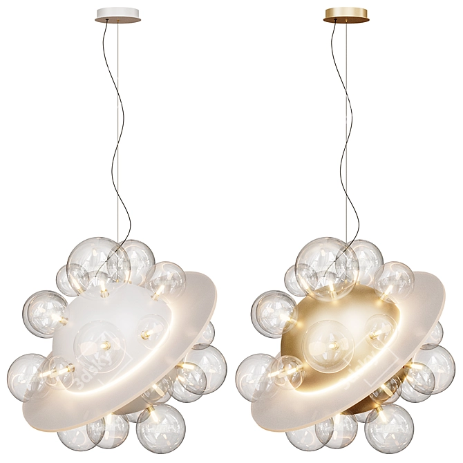IONA UFO Pendant Lamp, 55cm 3D model image 3