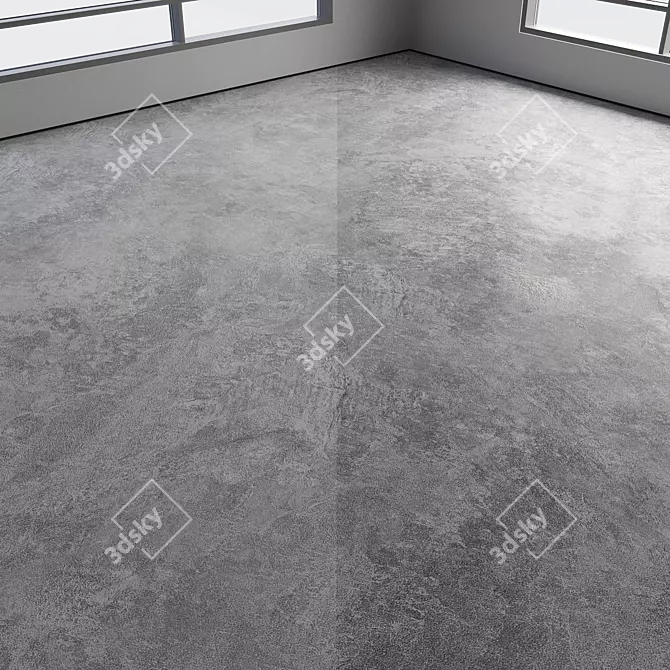 Polished Seamless Concrete Flooring 3D model image 2