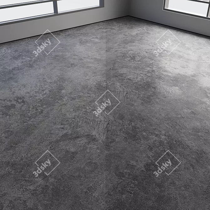 Polished Seamless Concrete Flooring 3D model image 3