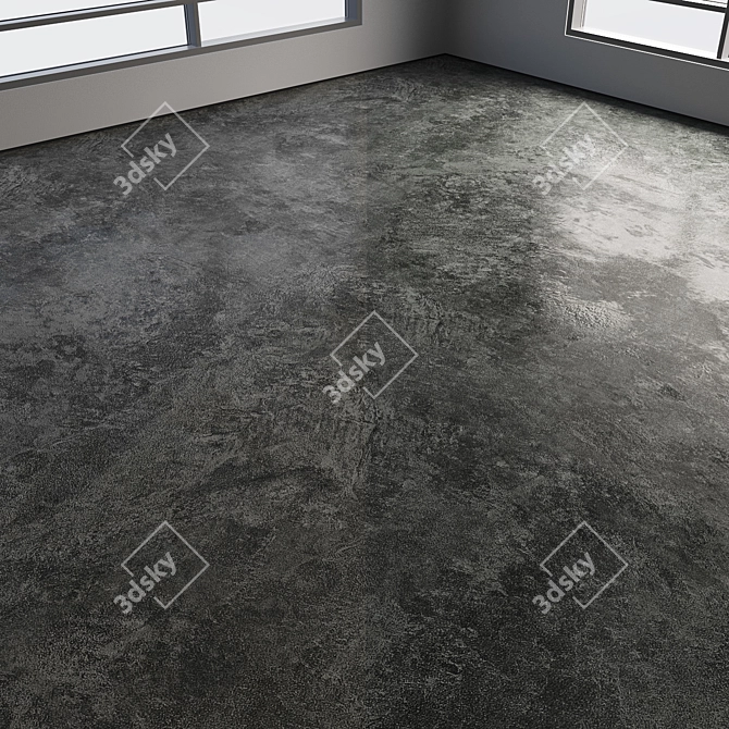 Polished Seamless Concrete Flooring 3D model image 5