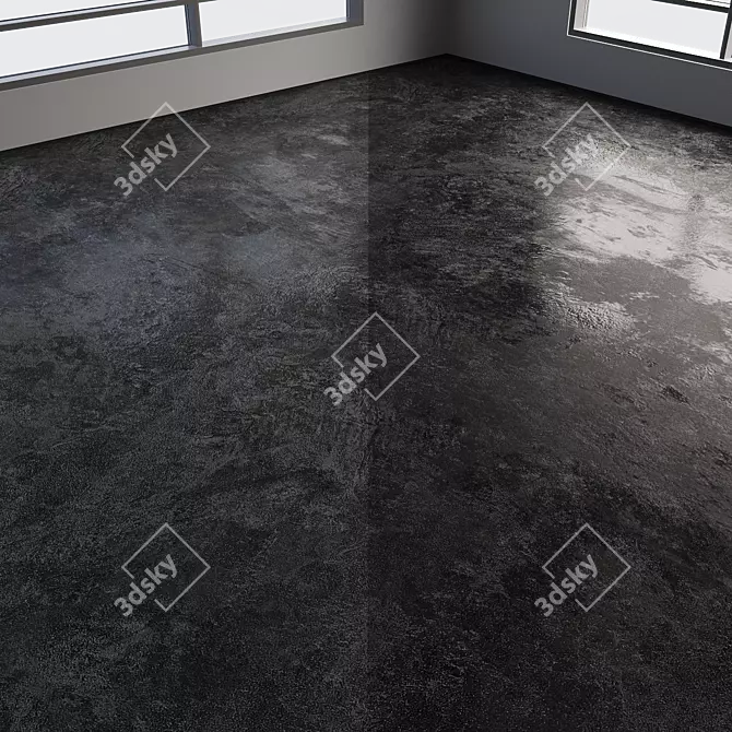 Polished Seamless Concrete Flooring 3D model image 6