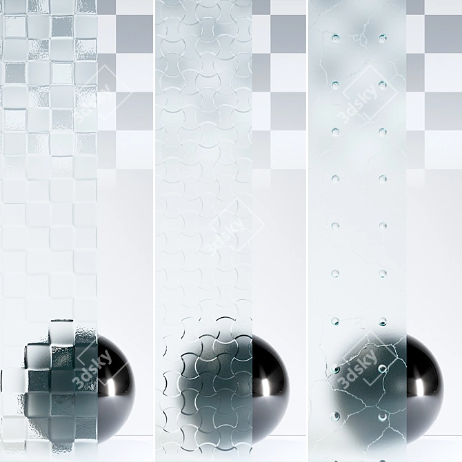 Premium Glass 4K Material Kit 3D model image 1