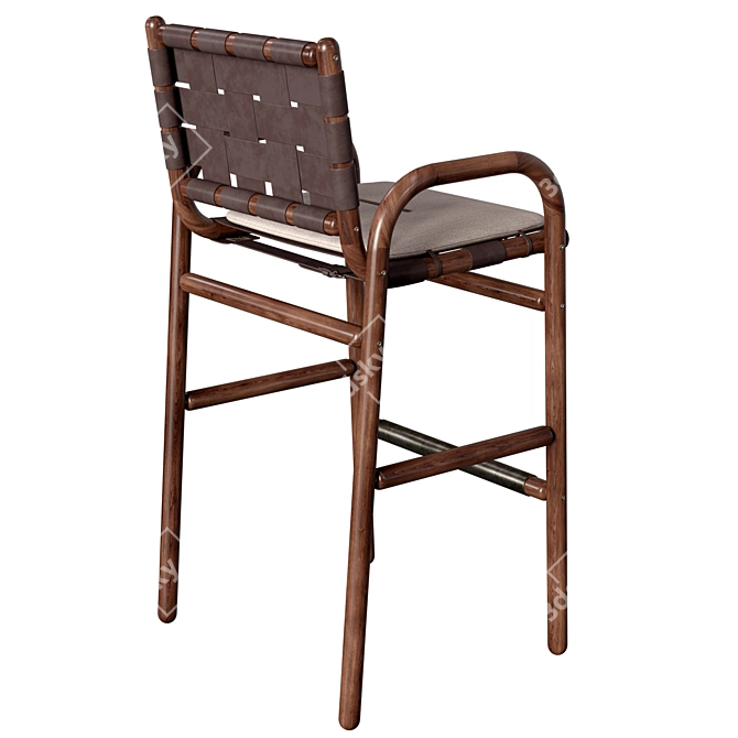 Brooks Club Inspired Bar Chair 3D model image 1