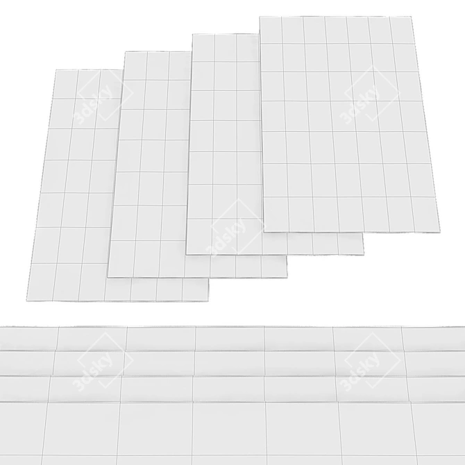 High Resolution Random Carpets Set 3D model image 2