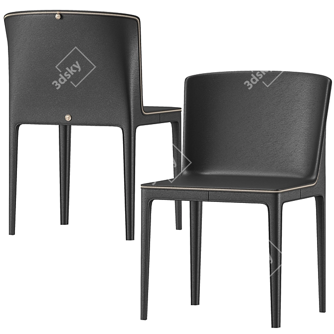 Luxurious Versace Medusa Dining Chair 3D model image 2