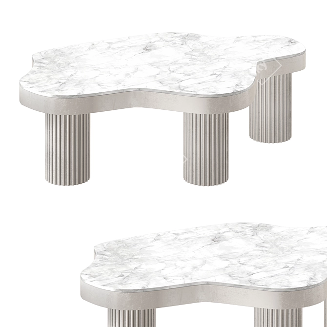 Stylish Outdoor Coffee Table 3D model image 1