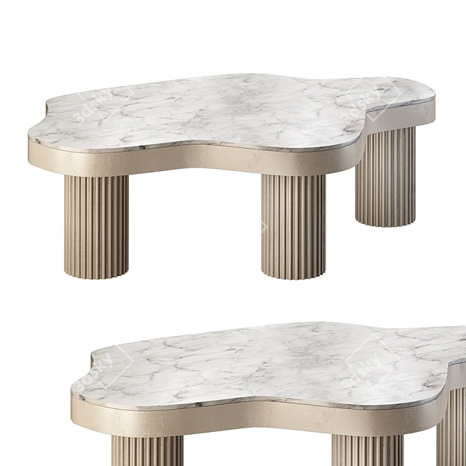 Stylish Outdoor Coffee Table 3D model image 3