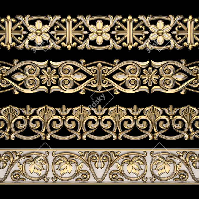 Luxury Path Ornament Design Kit 3D model image 1