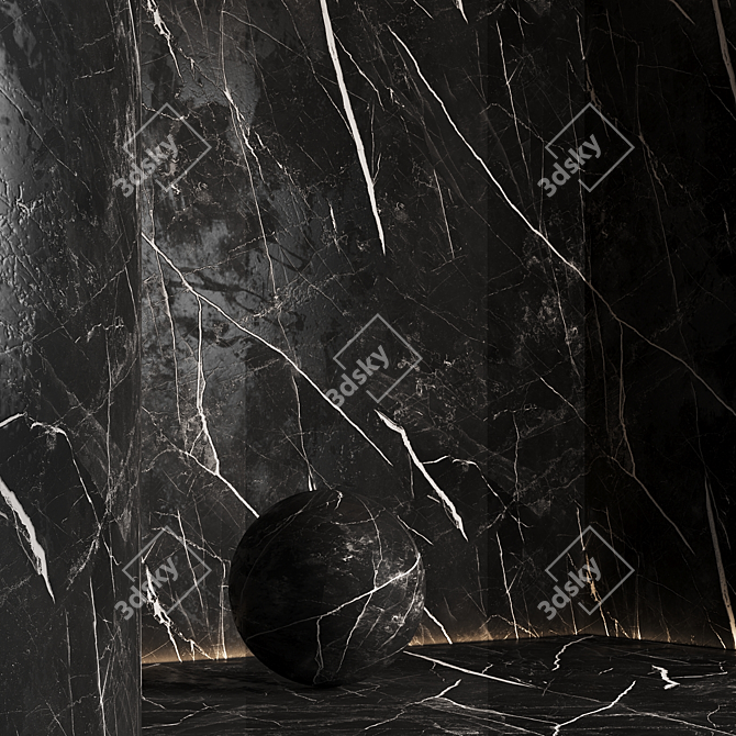 Seamless Marble Texture Set 3D model image 6