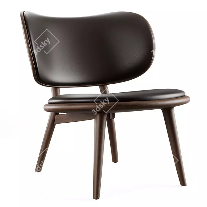 Luxurious Sorensen Leather Lounge Chair 3D model image 1
