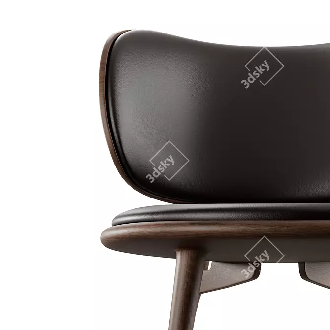 Luxurious Sorensen Leather Lounge Chair 3D model image 4