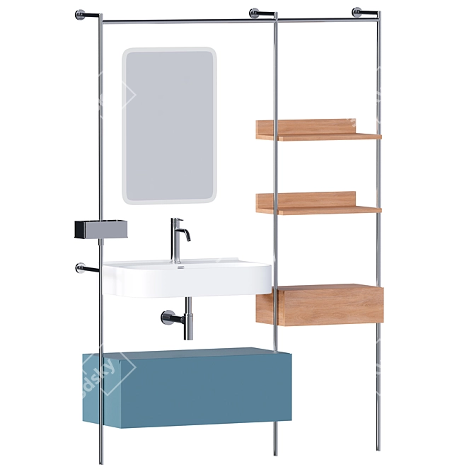 Elegant Atelier Bathroom Furniture 3D model image 6