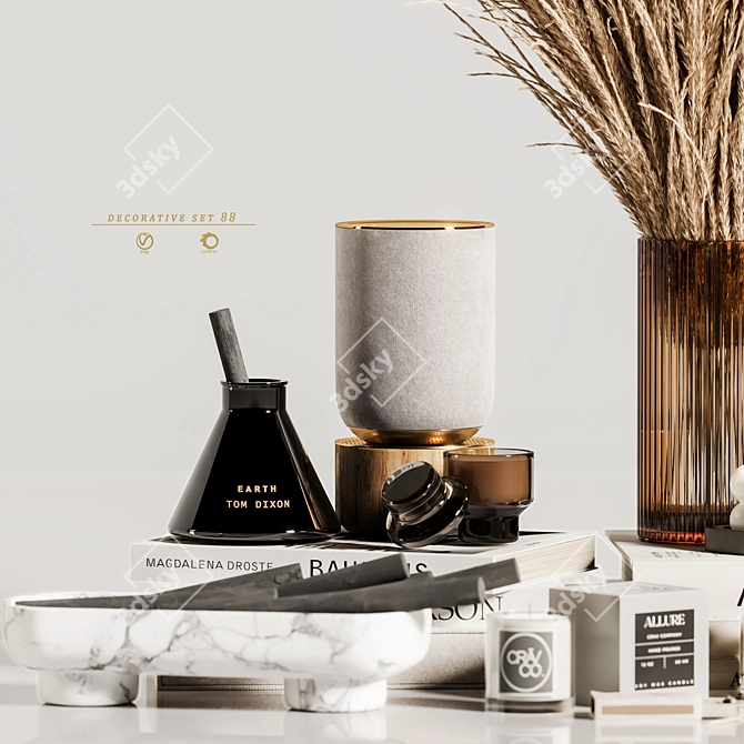 Elegant Decor Set with 3D Models 3D model image 4