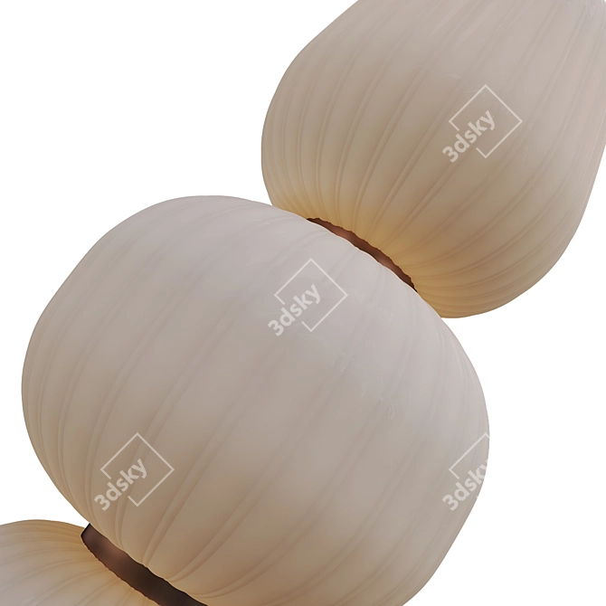  Triple Stacked Pendant Light 3D model image 2