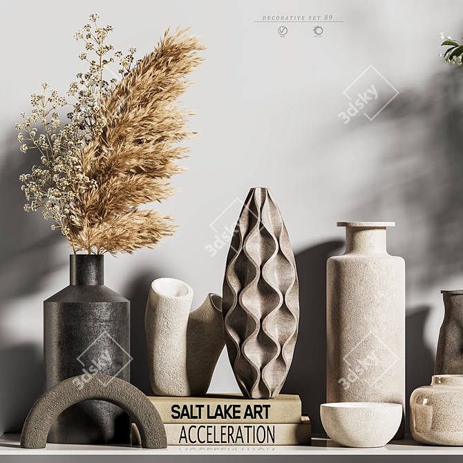 Elegant Decorative Set 89 3D model image 7