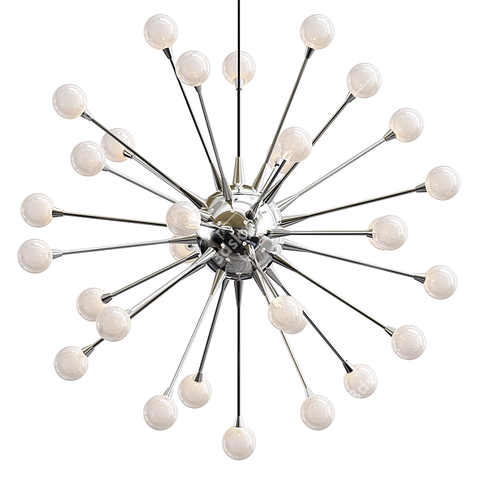 Elegant Impulse Chandelier Model 3D model image 1