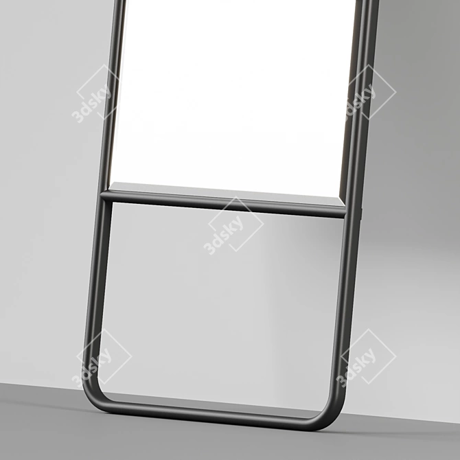 Contemporary Full-Length Wall Mirror 3D model image 3