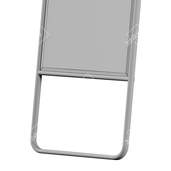 Contemporary Full-Length Wall Mirror 3D model image 6