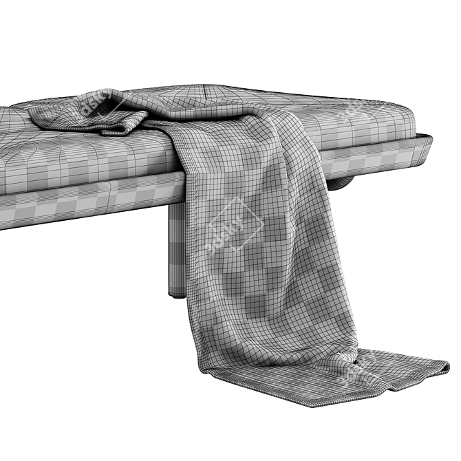 Elegant Luxor Chaise DaybedsetCurrentSku 3D model image 4