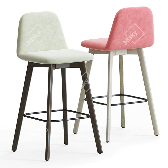 Modern Conny Barstool by skdesign 3D model image 1