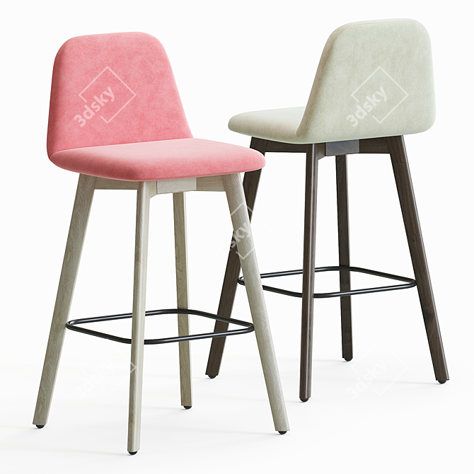 Modern Conny Barstool by skdesign 3D model image 2