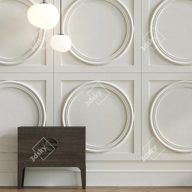 Elegant Wall Decor Composition 3D model image 7