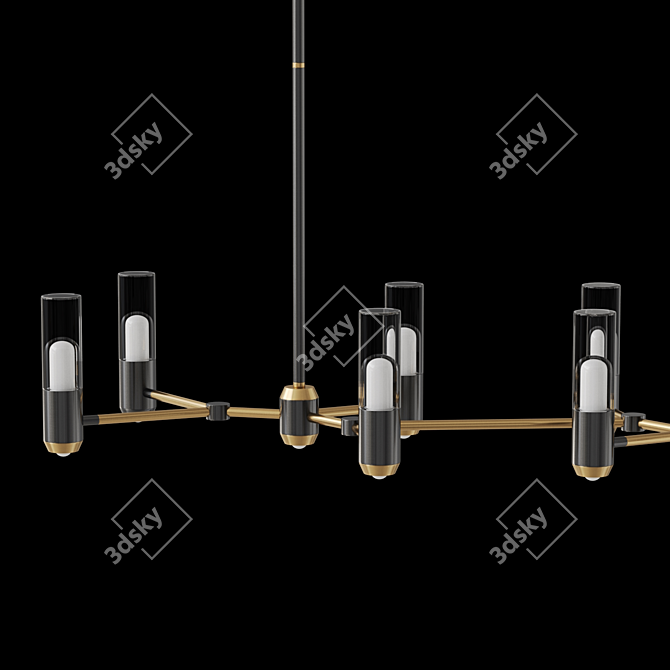 Birgel Long Cylinder Pendant Light 3D model image 3