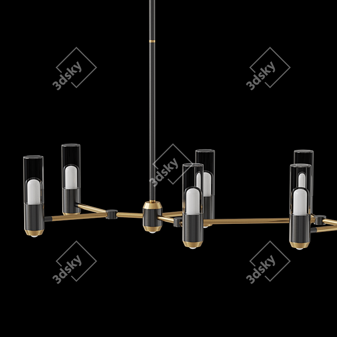 Birgel Long Cylinder Pendant Light 3D model image 8