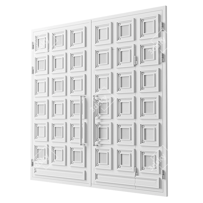 Industrial Loft Gate 3D Model 3D model image 4