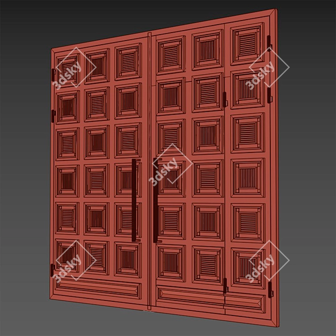 Industrial Loft Gate 3D Model 3D model image 5