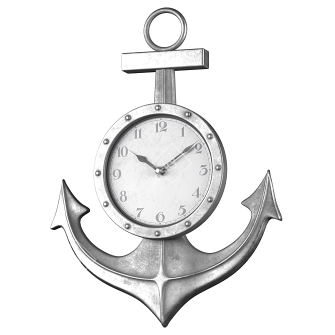 Vintage Anchor Watch 3D Model 3D model image 3