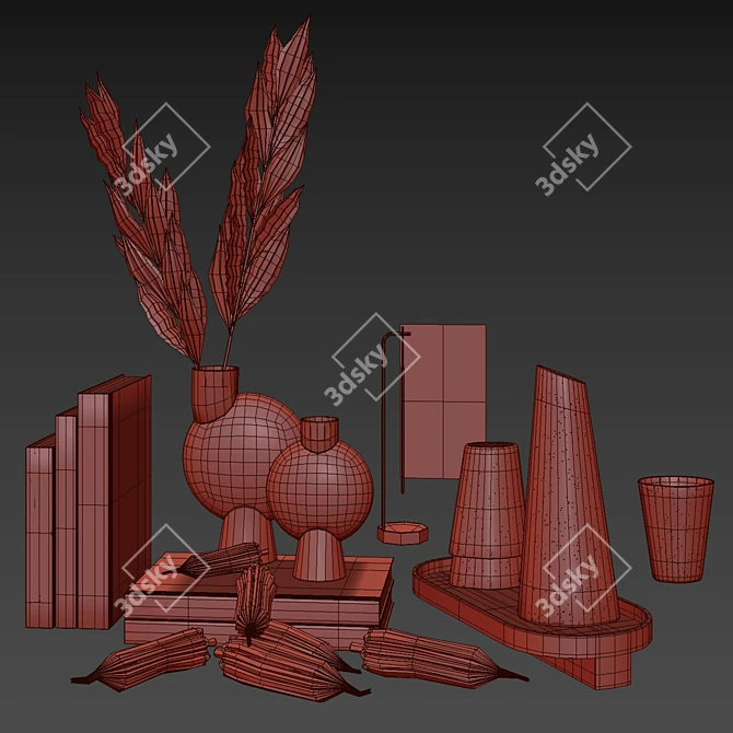 Modern Nordic Decor Set - Copenhagen 3D model image 4