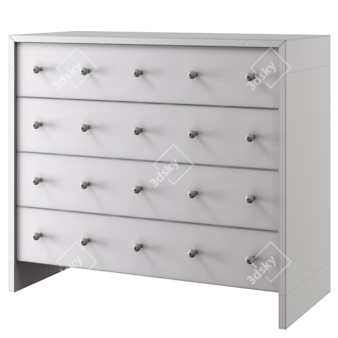 Elegant Couture Chest for Modish Interiors 3D model image 2