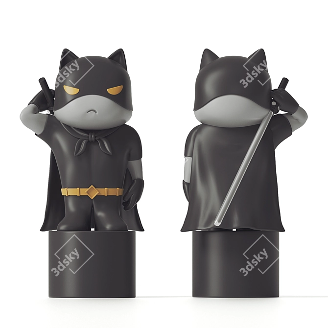 3D Bat Cat Model, Vray Render 3D model image 1