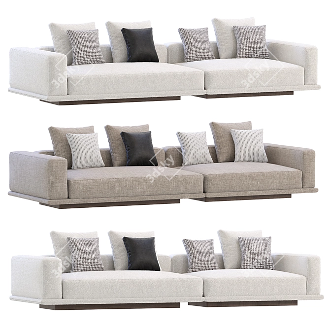  Sleek Minotti Horizon Sofa 3D model image 2