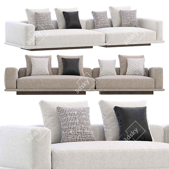  Sleek Minotti Horizon Sofa 3D model image 3