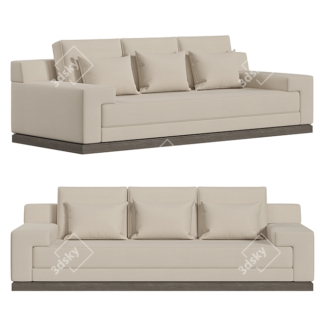 Luxury Belleme Sofa 3D Model 3D model image 1